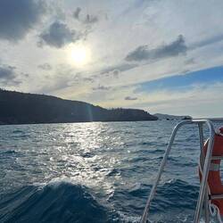 Sunset from our departure