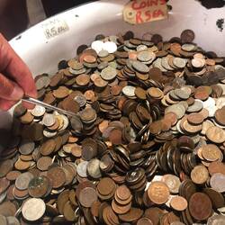 Münzsuppe - der Löffel 5 Rand (umgerechnet ca. 0,25 Cent)