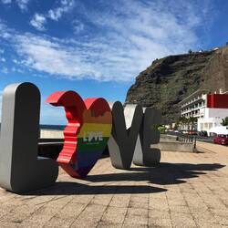 So wird man am Playa los Tarajales empfangen.