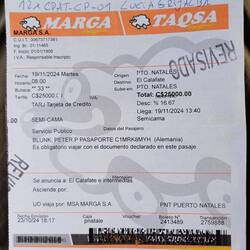Ticket für den Bus