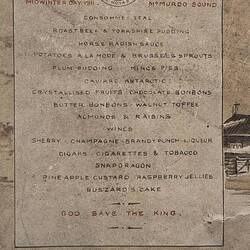 Feiertags Menü auf der Expedition