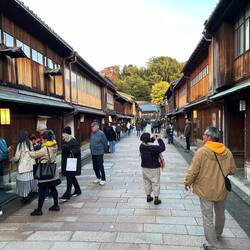The east tea district, with houses styled like the olden days