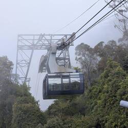 Cable car coming to pick us up