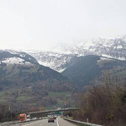 Schnee auf den Bergen