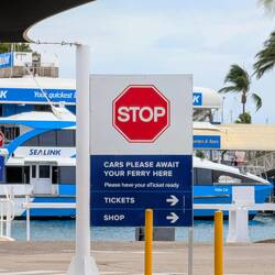 ....für die Autofähre nach Magnetic Island