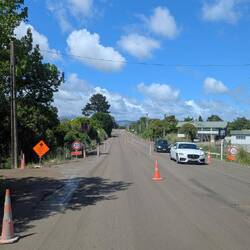 Der gleiche Highway ein paar Kilometer vorher...