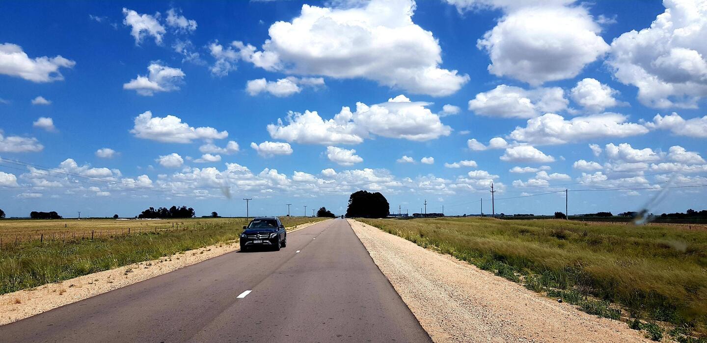 Highway through Pampas.