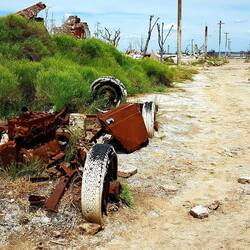 Remains of an oldtimer.