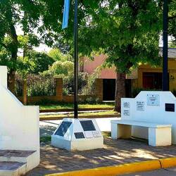 Commemorative monument of the Falklands War.