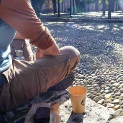 Kaffeepausen im Park dürfen auch nicht fehlen