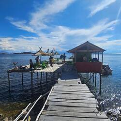 Lunch at Floating Islands Isla del Sol