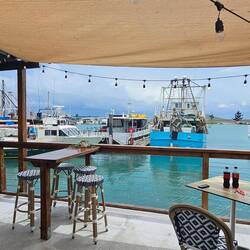 View from our lunch table. Which boat caught lunch?