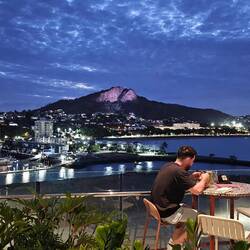 Night view of Townsville from our hotel's rooftop