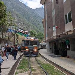 Arriving in Aguas Calientes