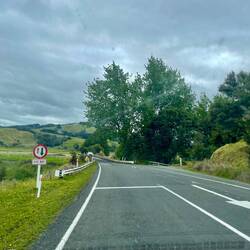 There are many one lane bridges and it's marked on the road which side has the right of way.