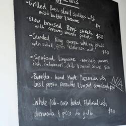 Audrey had the seafood linguine special