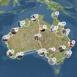 Over three years we covered all of Australia