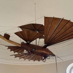 Flying machines from various Jules Verne books