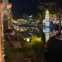 Nach kostenlosem Zimmerupgrade war das der sagenhafte Blick vom Balkon