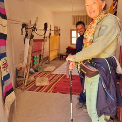 ... und einem Blick in die Teppichweberei!