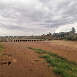 Eine "Brücke" über den Fluss Draa