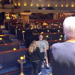 During which, the performers went back to watch us from the theater.
