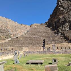 Terraces heading up to the Sun Temple