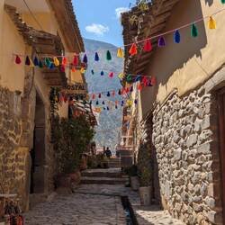 A street with original Incan irriagtion