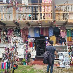 Strolling around in San Blas with Ignacio