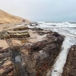 Da war der Weg zwischen Düne und mehr noch ganz schön schmal