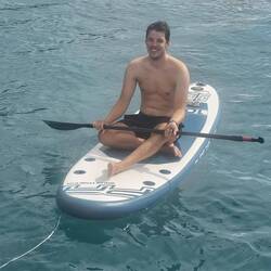 Simon was just enjoying the day...