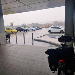 Regenpause bei Lidl