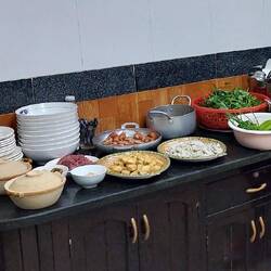 Some of the pre-prepared food