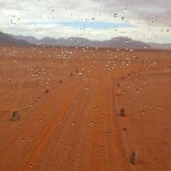 erster Regen In Namibia