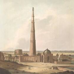 The Outb Minar 1805 (Quelle: Wikipedia)