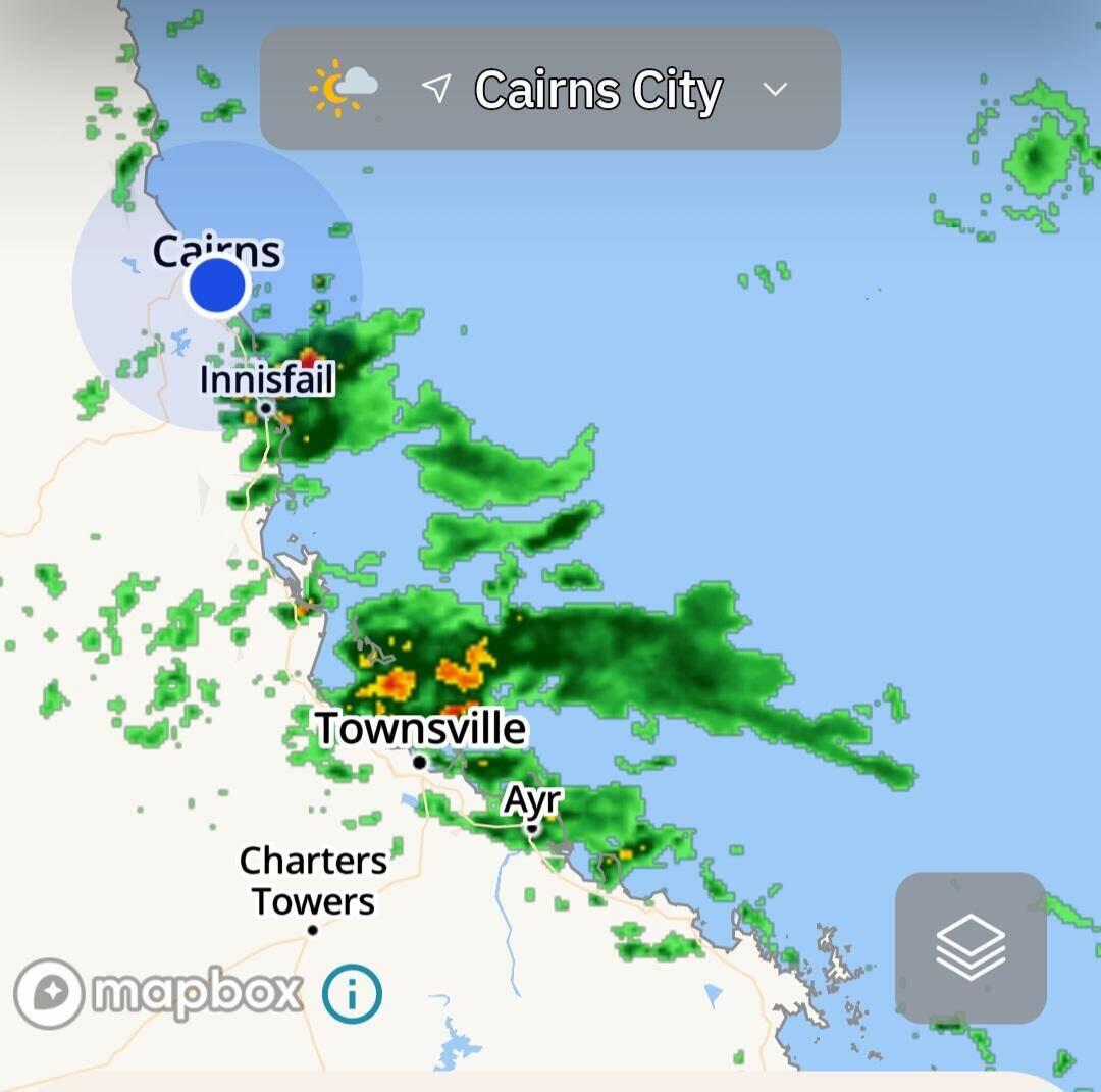 Beginning of the wet season.