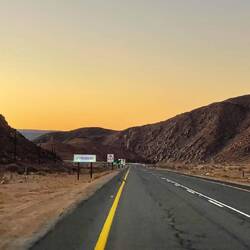 Etwa 10 Minuten vor der Grenze