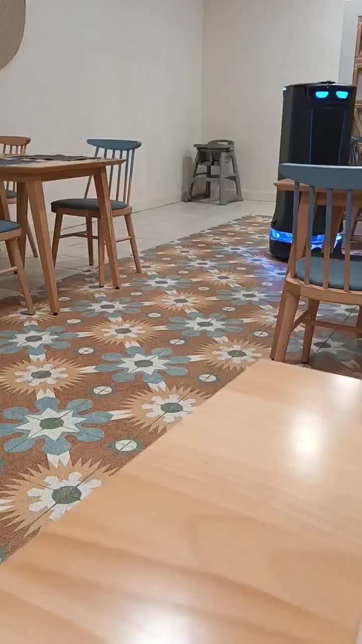 This is Bob - the robot plate carrier. Hilarious when someone encounters him for first time