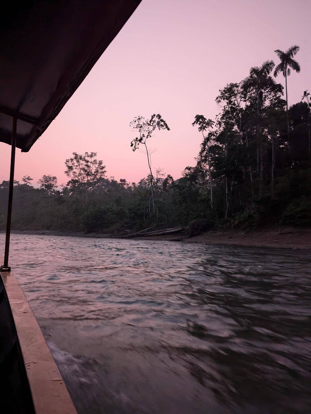 Sunrise on the Madre de Dios River