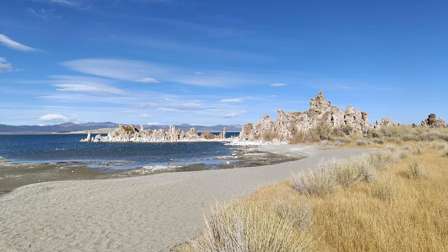 Mono Lake; water levels have recovered somewhat