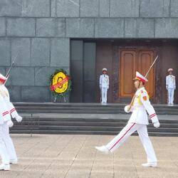 Ho Chi Minh Mausoleum; the changing of the guard