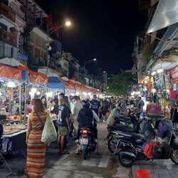 Night Market and side of the street