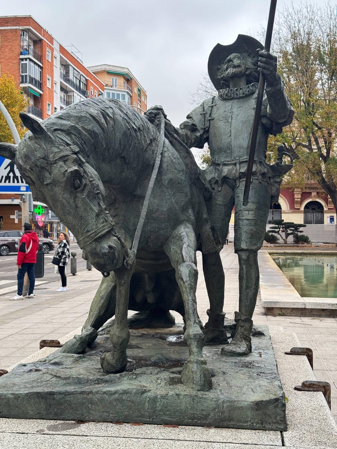 Don Quixote de la Mancha und Rosinante sein Pferd
