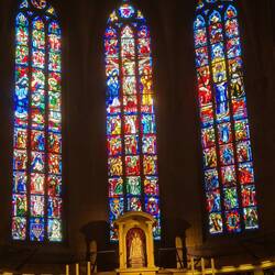 Example of 13th century stained glass in Cathedral
