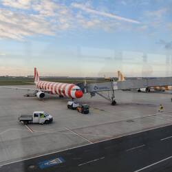 Das ist unser Flieger in die Sonne unser A321