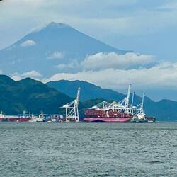 View from dock when we returned to the ship.