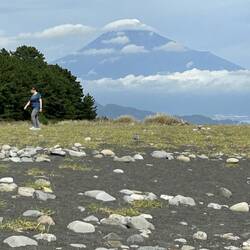 Mount Fuji,an active volcano, Japan's tallest peak, at 3,776 meters.One of 3 sacred mountains