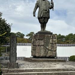 Tokugawa Ieyasu 1543-1616 1st shogun of Tokugawa shogunate that ruled 1603-1868, built castle.