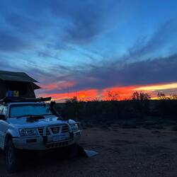 Unser Camp für die Nacht im Outback