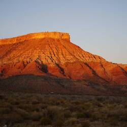 Aussicht am Übernachtungsplatz mit Frank und Karin.